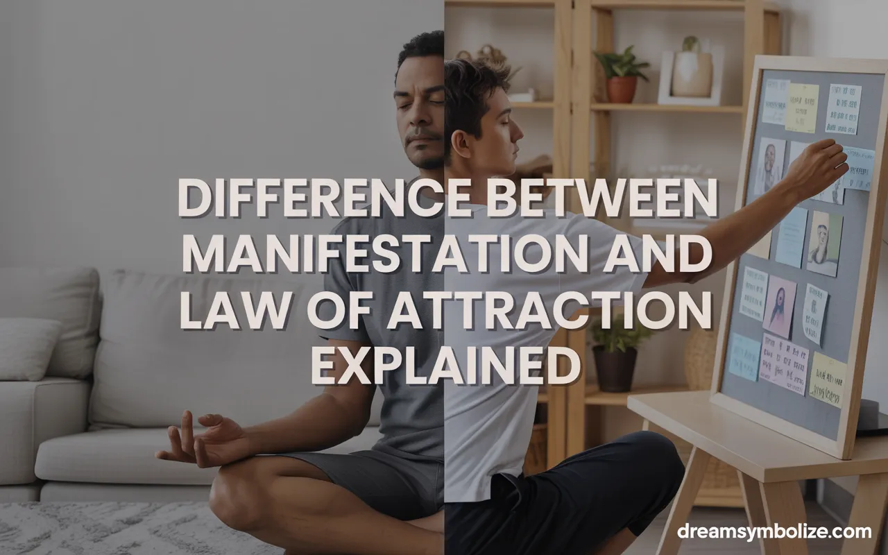difference between manifestation and law of attraction