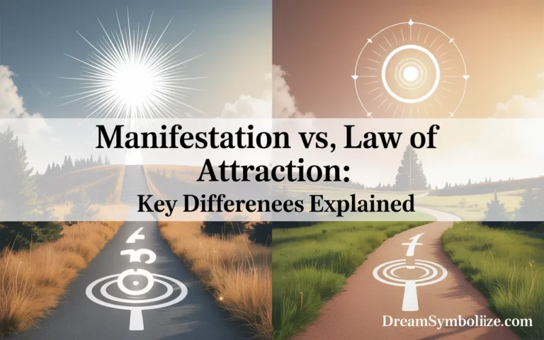 manifestation vs law of attraction