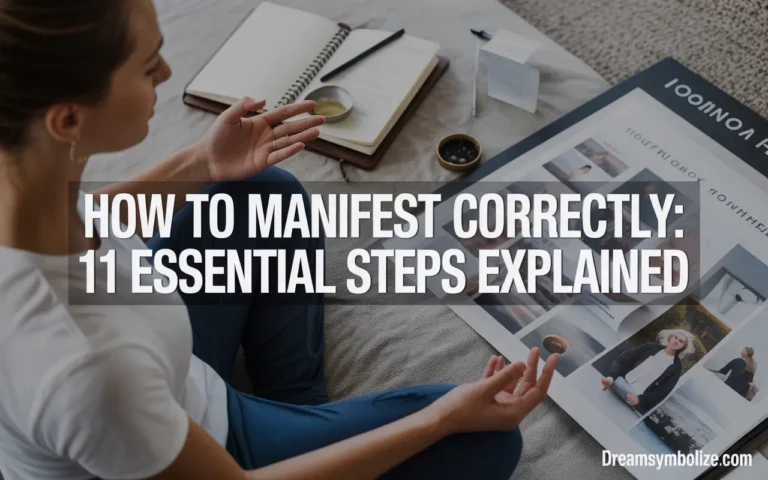 how to manifest correctly