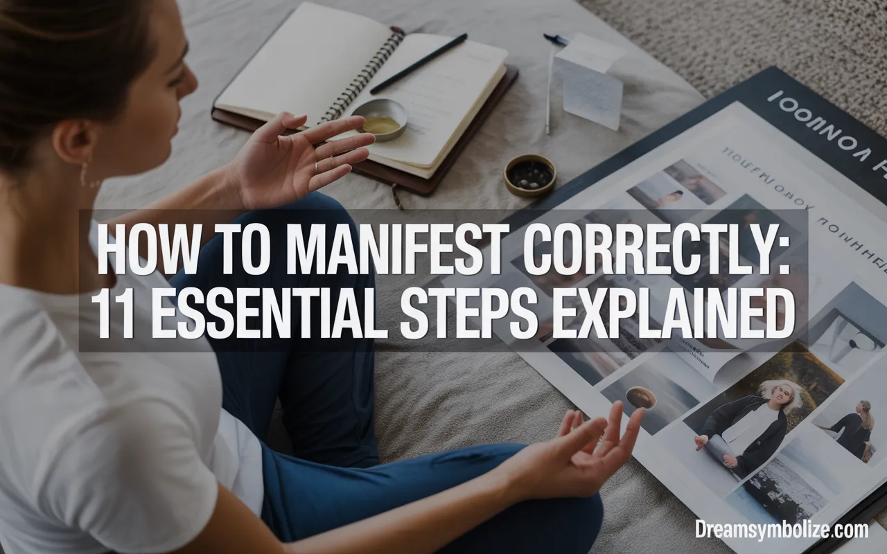 how to manifest correctly